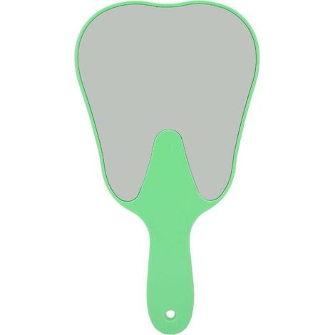 Miroir dentaire en forme de dent disponible en quatre couleurs (vert) (1/2)