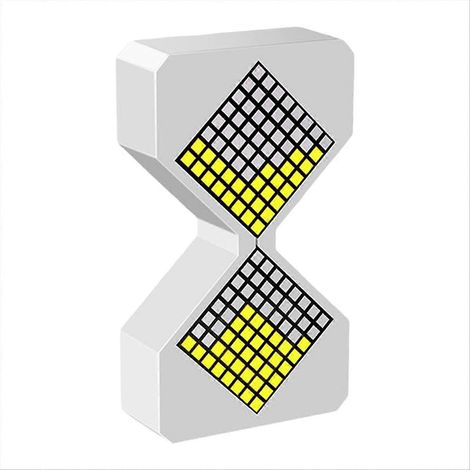 Digitales elektronisches LED-Nachtlicht in Sanduhrform, einstellbarer Timer, dynamische Lichtverteilung, kubische Nachtlampe A (1/5)