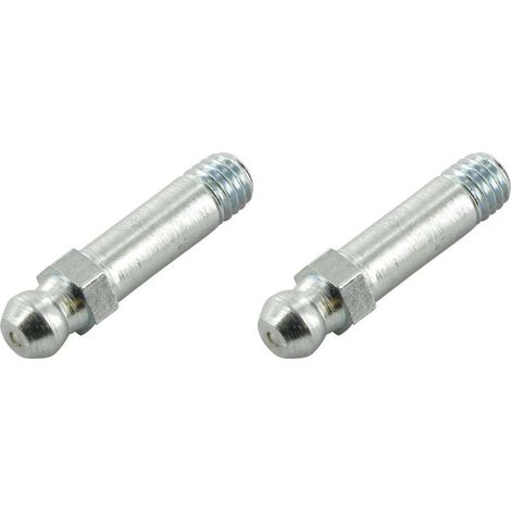 Cyclingcolors – Lot de 2 graisseurs longs M6x1 à angle 180° – Pour pompes à graisse manuelles et hydrauliques – Adaptés tracteurs et engins agricoles