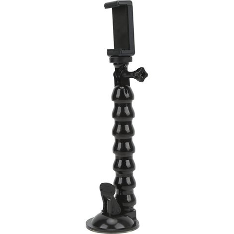 Support de Voiture à Col de Cygne Rotatif à 360° Support à Ventouse Flexible pour Caméra d'action, Téléphone et Lumière, Bras Extensible pour Pare-Brise de Tableau de Bord, Port fileté 1/4 (1/5)