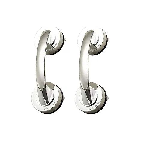 (Accoudoir argenté allongé) Accoudoir à ventouse adhésive sans trou, poignée de porte coulissante pour réfrigérateur, porte coulissante, fenêtre ou porte coulissante à économie d'énergie (1/4)