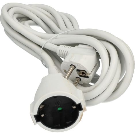 Jandei - Cable prolongador, Blanco, 5 metros