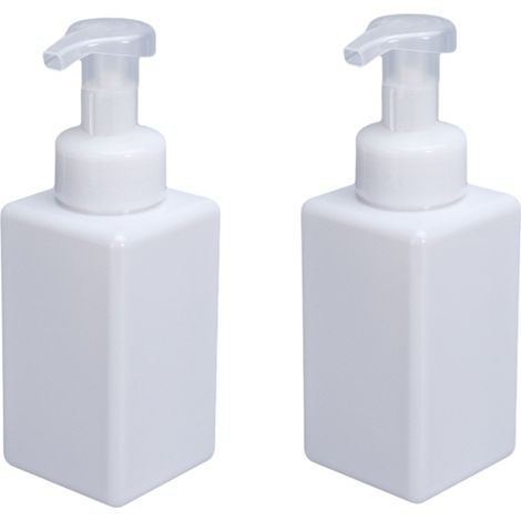 1 distributeur de gel hydroalcoolique, 450 ml, pompe en plastique PET, vide et rechargeable, pour salle de bain cuisine bureau (1/5)