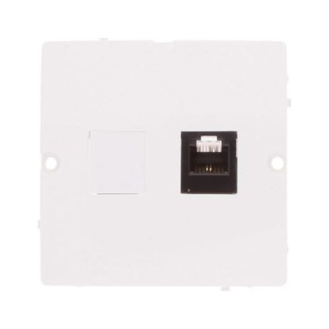 Toma de tel茅fono Simon Basic Single RJ11 blanca BMTF1.02/11