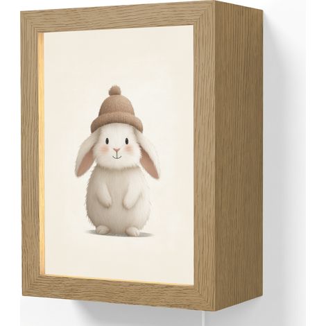 APLIQUE DE PARED Conejo - Sombrero - Orejas - Beige 15x20 cm (1/5)