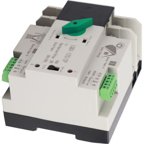Automatischer Dual-Power-Umschalter 2P Millisekunden-Schaltung Schnellregler AC230V 100A Haushalts-PV (1/5)