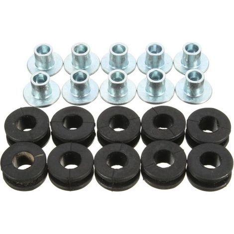10pcs Moto Caoutchouc oeillet Boulon pour Honda/Yamaha/Suzuki/Kawasaki Fairings (1/5)