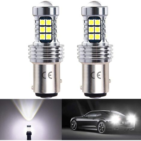 Ampoule automobile LED, lot de 157 unités, réf. P21/5W/12V/24V, 6500K, pour l'éclairage et le remplacement dans les véhicules.-AquaForge (1/5)