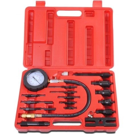 Kit tester pressione e compressione cilindri motore auto e motori a Diesel set 17pz