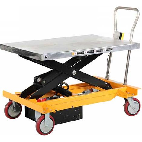 Semi-elektrischer Hubtisch - Plattform 1200x800mm - Tragfähigkeit 1T - Europalette - Industrie - Logistik - 1865052055