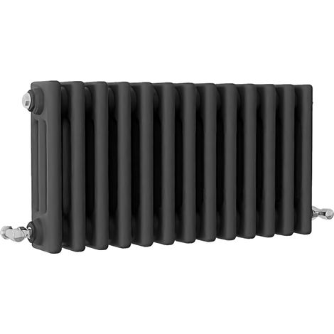 SKY Bathroom Traditional Cast Iron Style Radiator 3 Column Anthracite 300x605mm (1/5)