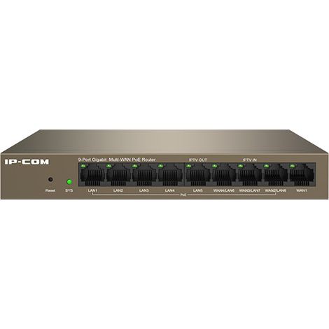 IP-COM Networks M20-8G-PoE Kabelrouter Gigabit Ethernet Grau