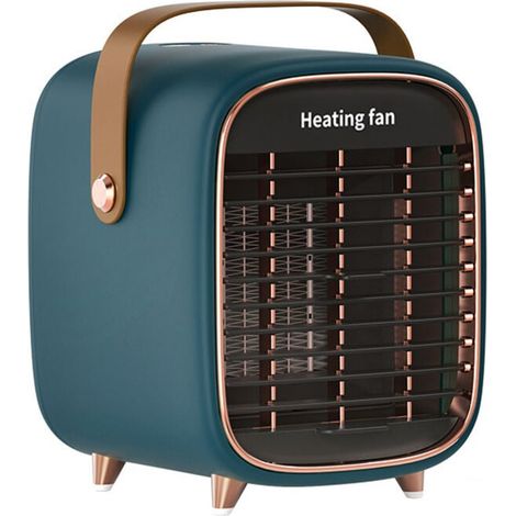 Radiateur soufflant, mini radiateur soufflant de table, ventilateur d'air chaud silencieux, petit radiateur soufflant domestique, radiateur soufflant électrique pour chambre, 90-240 V/50-60 Hz (1/4)