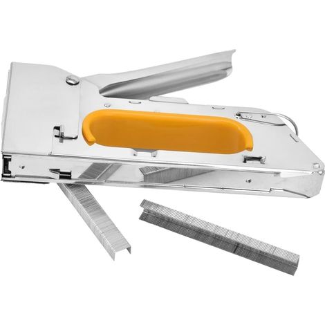 Pistolet à agrafes robuste pour construction domestique, antidérapant, professionnel, usage intensif (1/5)