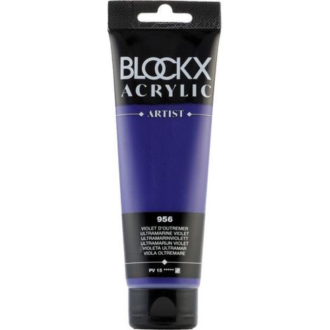Peinture acrylique - Violet outremer - 956 - BLOCKX Artist - Qualité beaux-arts - Tube 120ml