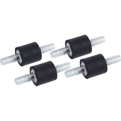 Supports En Caoutchouc - M8 - Pour Amortissement Vibrations Équipements Électroniques - 4 Pièces (1/4)
