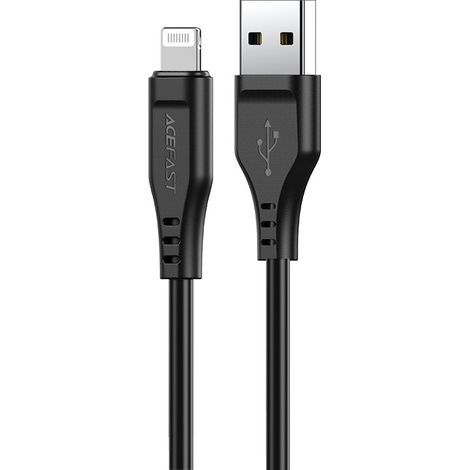 Cavo per iPhone MFI USB - Lightning 2.4A 1.2m nero (1/5)