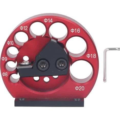 Plantilla para hacer espigas ajustable de 8 a 20 mm para taladros eléctricos, herramienta para fresar madera con mango redondo, ideal para aficionados al bricolaje y carpinteros.