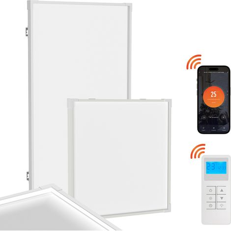 Randaco Radiateur infrarouge - wifi app - pour 14m² - 120x60cm - 770W - Chauffage de plafond (1/3)