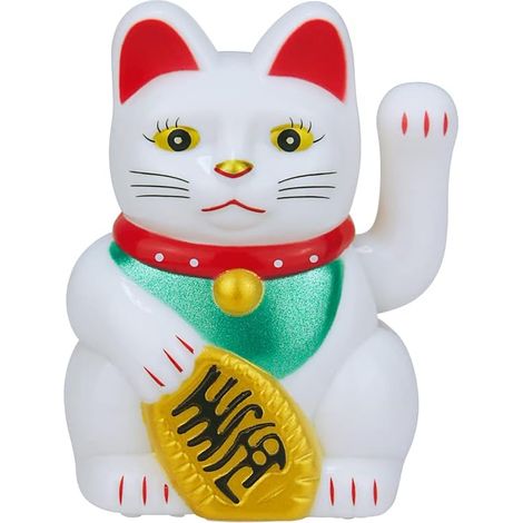 Mini décoration de Voiture à énergie en Forme de Chat Porte-Bonheur (1/5)