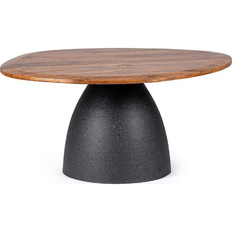 Tavolino stanley top natural, in legno di mango con forma irregolare 86 x 76 x 40cm (1/2)