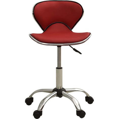 Maison Exclusive - Sedia da Ufficio Rosso Vino in Similpelle