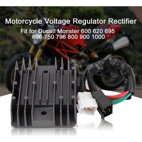 Spannungsregler-Gleichrichter für Motorräder der Modelle Ducati Monster 600, 620, 695, 696, 750, 796, 800, 900 und 1000 (1/4)