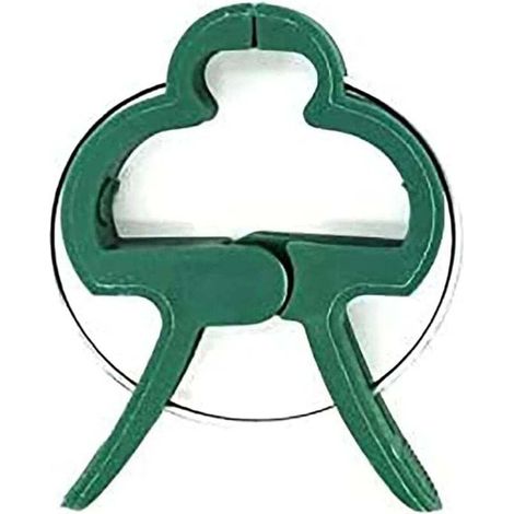 60 clip per piante in plastica verde scuro, morsetti stabili per fissare piante rampicanti e sostenere fiori, frutta o verdura in giardini o fattorie. (1/4)