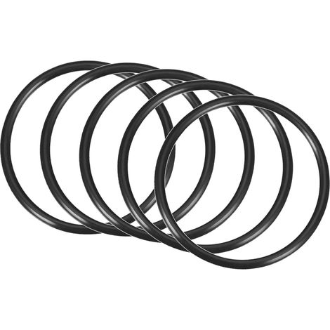 65x57x4mm Nitrile Rubber O-Rings 5 Pieces Round Black (1/5)