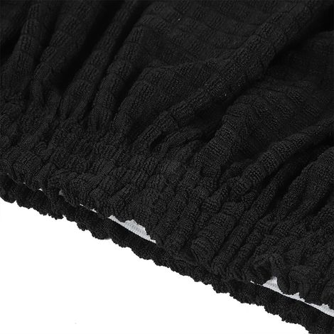 Housse de canapé imperméable en polyester, lavable et respirante, pour protéger vos meubles (noir, 3 places). (1/5)