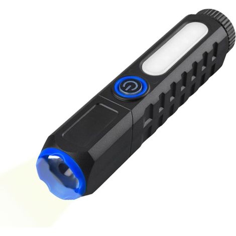 Lampe torche haute puissance, lampe torche LED rechargeable de 280 lumens, lampe torche magnétique portable avec 3 modes d'éclairage pour une utilisat (1/5)