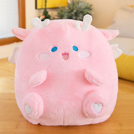Peluche douce de 40 cm en coton PP, motif dessin animé mignon, oreiller pour la sieste, cadeau pour enfants, rose pour le bureau (1/5)