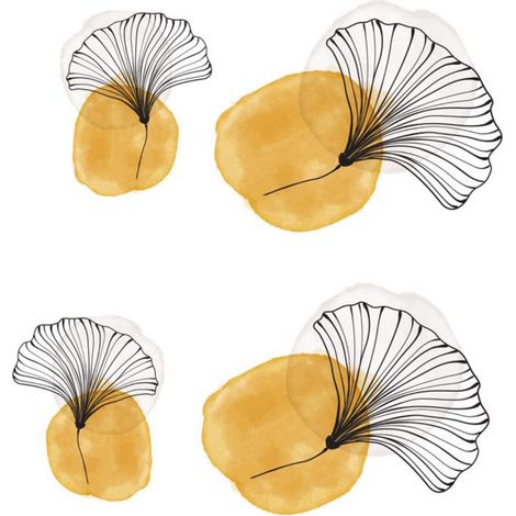 Autocollant Mural ginkgo (1/2)