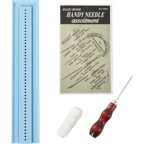 Outils de perforation pour fournitures de reliure avec un poinçon et un berceau pour débutants, kits en plastique faciles pour albums de scrapbooking pour travaux manuels, carnets (1/5)