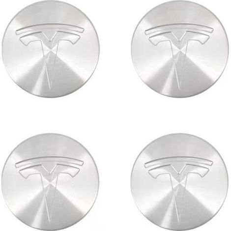 Tesla 4-piece wheel hubcap set, emblem, wheel hubcap, water protection (1/5)