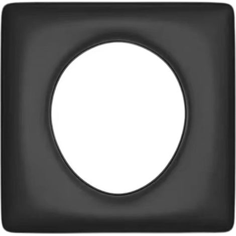 Coussin de siège de toilette et de toilette carré noir (42 x 42 cm) – Coussin de siège confortable et soulageant la pression avec ouverture ronde, pour un soutien supplémentaire (1/5)