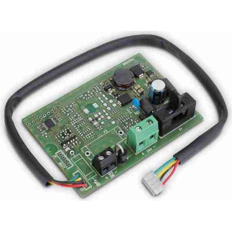 Modul zur Stromversorgung von VILLEGGIO-Einbruchmeldezentralen aus einer externen 24-VDC-Quelle. Zu verwenden, wenn das Netzteil in Wohnmobilen oder Booten mit 24-V-Bordnetz installiert wird. Obligato