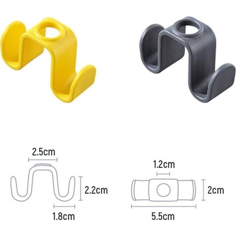40 connecteurs pour cintres, cintres gain de place, clips d'extension double face pour cintres, gain de place dans la garde-robe. (1/3)