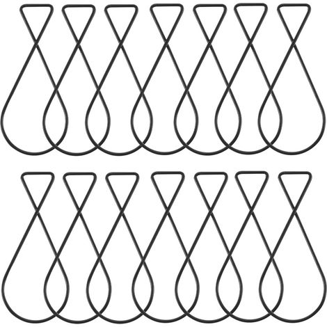 100 crochets plafond, acier, noir, pour suspension et maison (1/5)