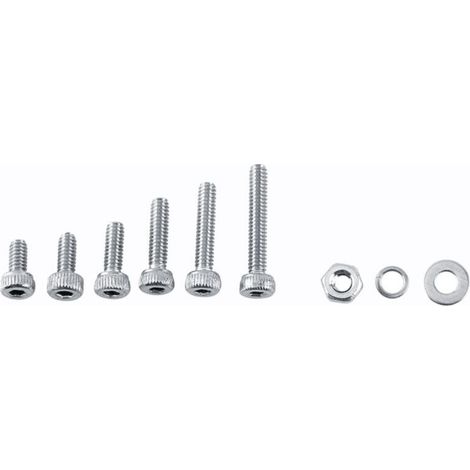 600 Pieces M2 Socket Head Cap Screws Stainless Steel Hex Head Screws with Hex Nuts Assortment Kit (A: Socket Head Cap Screws) (1/5)