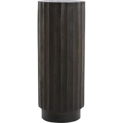 Zócalo Light & Living Ellena en madera marrón oscuro – Ø40x100 cm