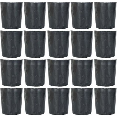 300pcs pot de pépinière en plastique contenant de propagation de plantes 12cmx12cm (1/5)