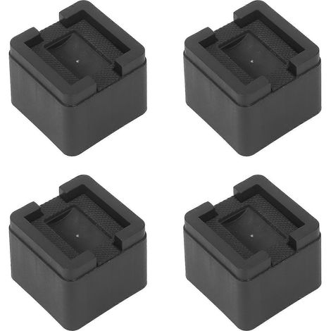 4 jeux de surmatelas pour canapé, blocs carrés antidérapants en caoutchouc pour rehausser le lit, compatibles avec les machines à laver domestiques. (1/5)