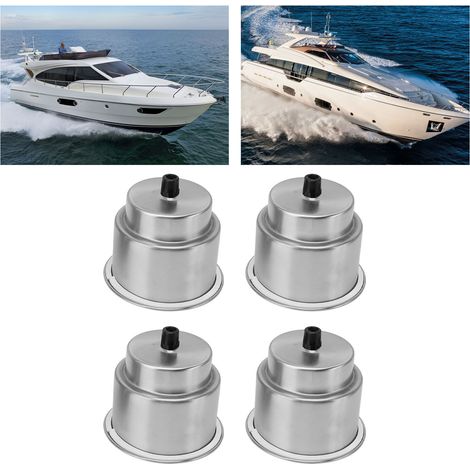 4 porte-gobelets marins en acier inoxydable 304 avec trou de drainage, adaptés à une utilisation en bateau, en camping-car et en voiture (BRD030011) (1/5)