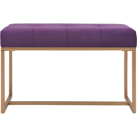 Bank 80 cm Violett Samt