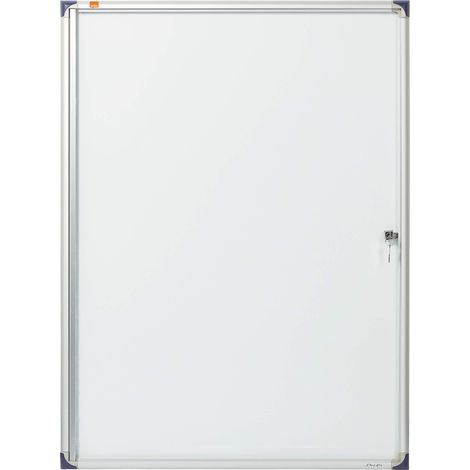 NOBO Bacheca a batt. mag. ultrapiatta 9xA4 - Bianco - 1902282 (1/4)
