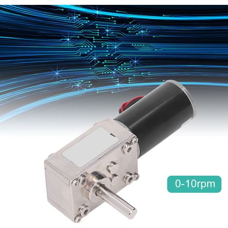 Moteur miniature à vis sans fin XD40WB-31YSF DC24V 18W, basse vitesse, marche avant et arrière, à angle droit et autobloquant, 0-10 tr/min (1/5)