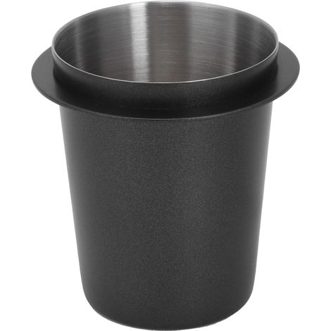 Doseur à café 58 mm, acier inoxydable, outil de dosage pour machine à café, noir (1/5)