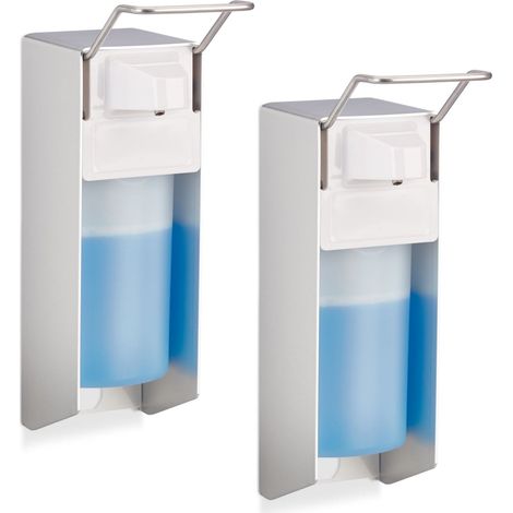 Dispensador de desinfectante y jabón, de pared, 500 ml