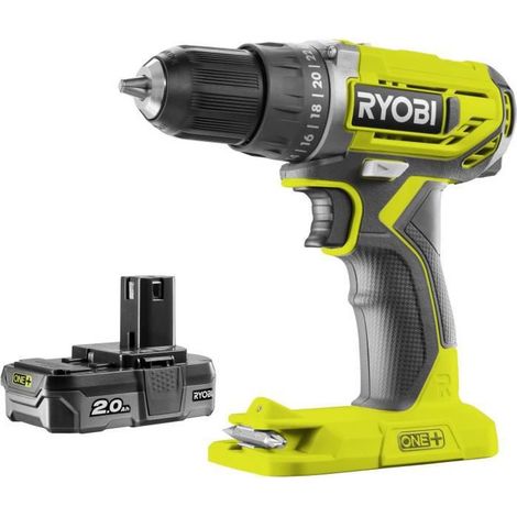 Ryobi R18DD2-220S taladro atornillador 18V negro y verde (1/5)